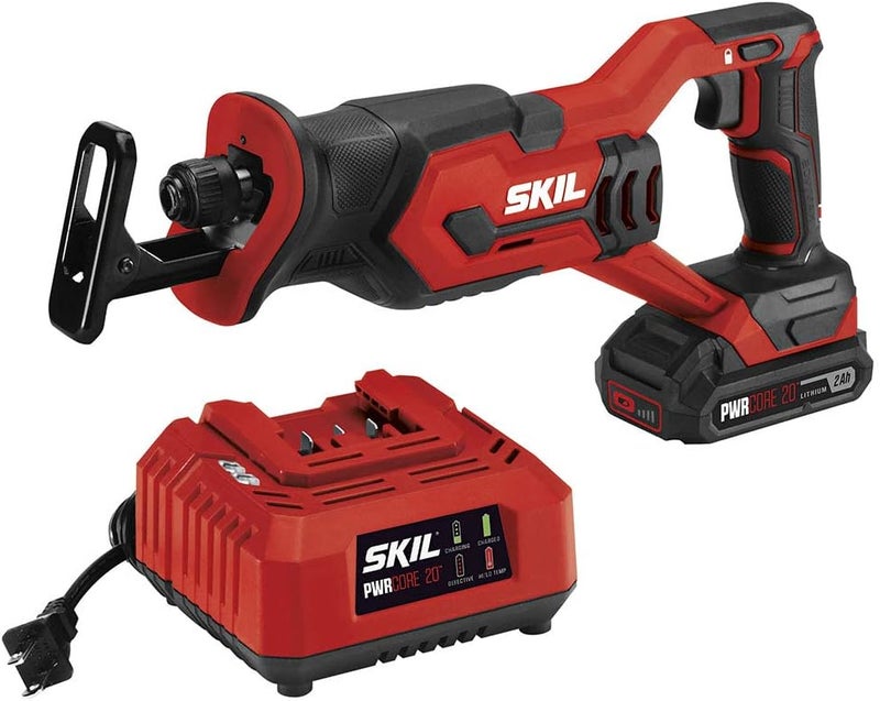 SKIL منشار مت reciprocating مدمج 20 فولت يشمل بطارية ليثيوم PWR CORE 20 بسعة 2.0Ah وشاحن - RS582902 - Image 1
